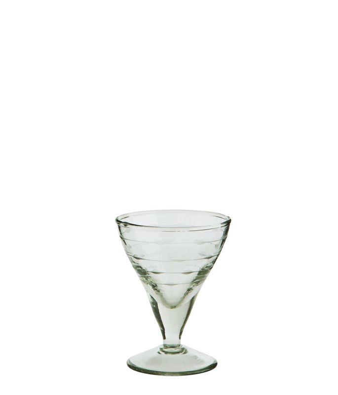 Madam Stoltz Cocktailglass med slipt mønster – 15 cl
